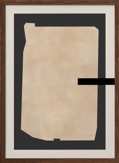 Abstract Beige Painting - Stretched Canvas, Poster or Fine Art Print I Heart Wall Art