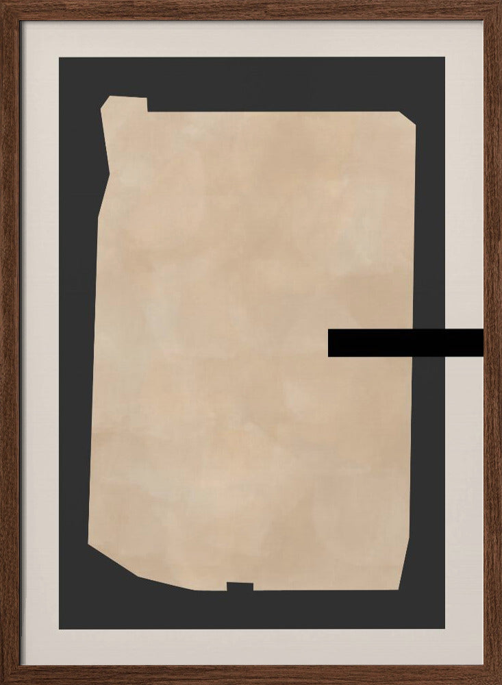 Abstract Beige Painting - Stretched Canvas, Poster or Fine Art Print I Heart Wall Art
