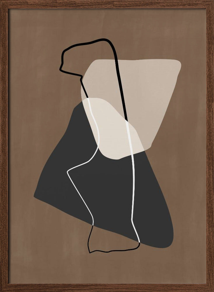 Abstract Silhouette - Stretched Canvas, Poster or Fine Art Print I Heart Wall Art