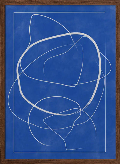 Whirling Azure Paths - Stretched Canvas, Poster or Fine Art Print I Heart Wall Art