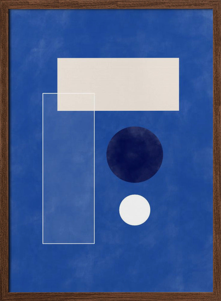 Minimalist Geometric shapes - Stretched Canvas, Poster or Fine Art Print I Heart Wall Art