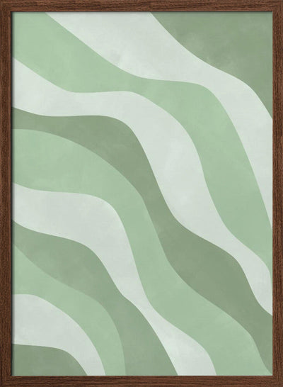 Verdant Waves - Stretched Canvas, Poster or Fine Art Print I Heart Wall Art