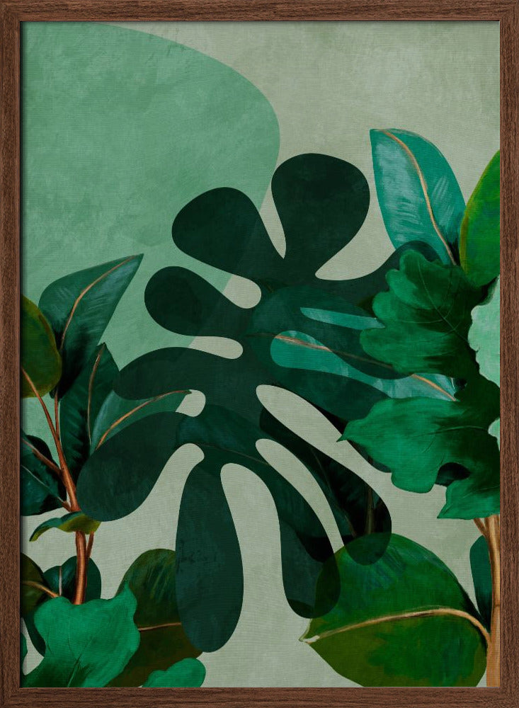 Leaves More 8 Kopie - Stretched Canvas, Poster or Fine Art Print I Heart Wall Art