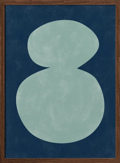 Mint Silhouette - Stretched Canvas, Poster or Fine Art Print I Heart Wall Art