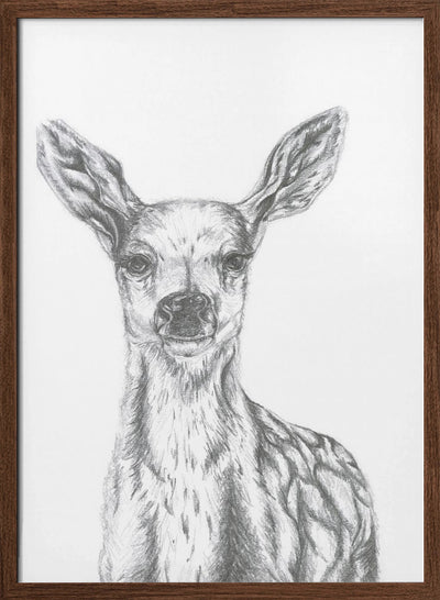 Deer - Stretched Canvas, Poster or Fine Art Print I Heart Wall Art