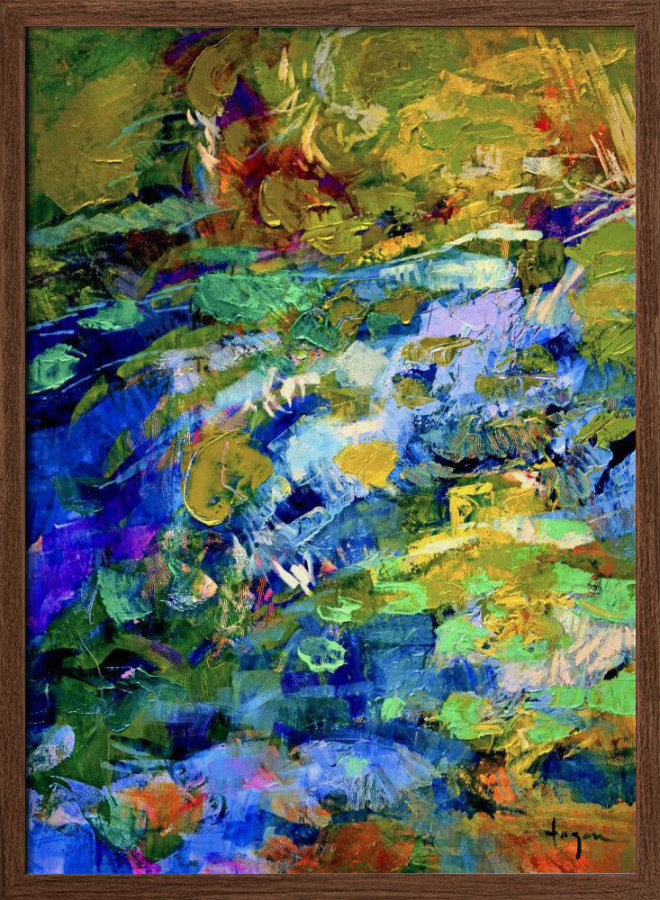 Nature Inspired Landscape - Stretched Canvas, Poster or Fine Art Print I Heart Wall Art