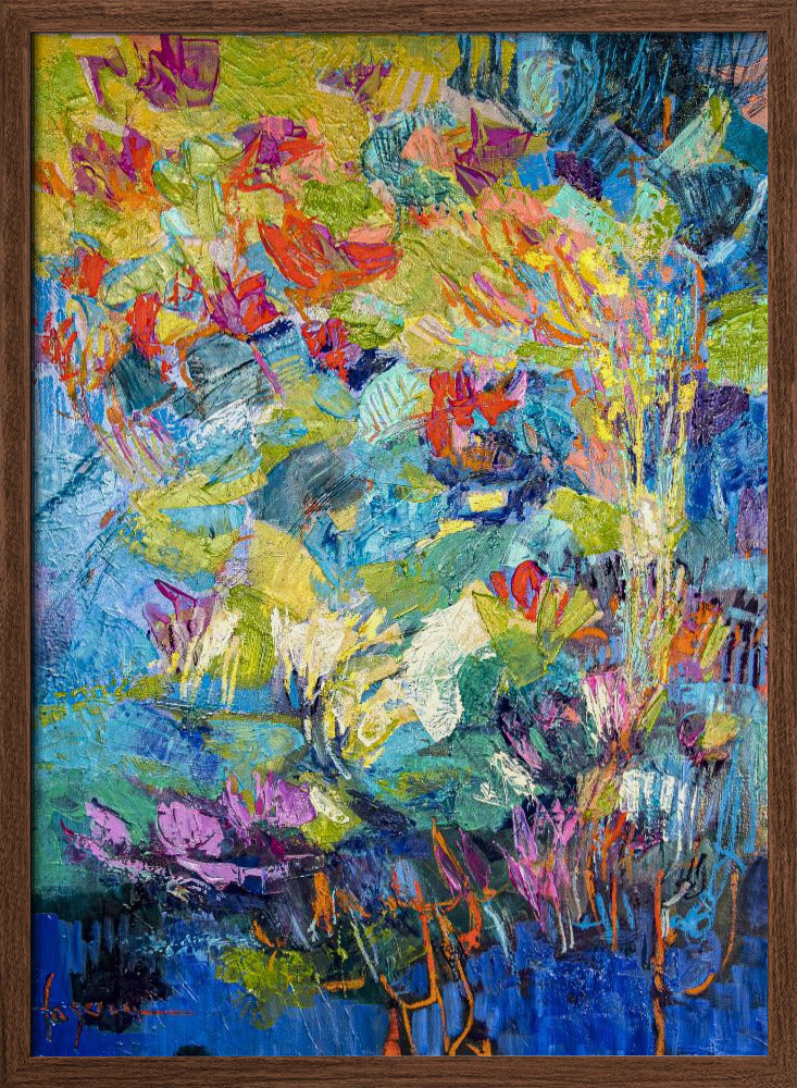 Radiant Pond Sonata - Stretched Canvas, Poster or Fine Art Print I Heart Wall Art