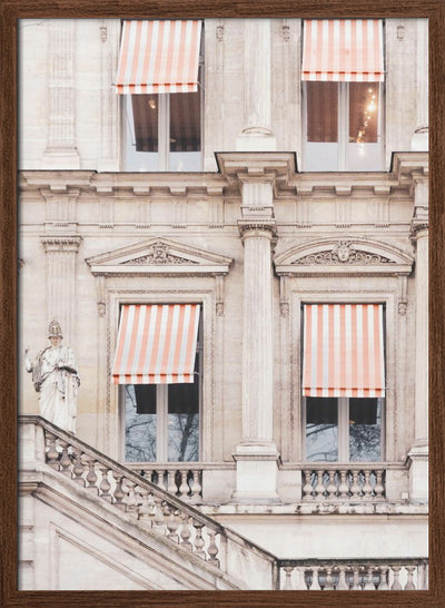 Striped Paris Awning - Stretched Canvas, Poster or Fine Art Print I Heart Wall Art