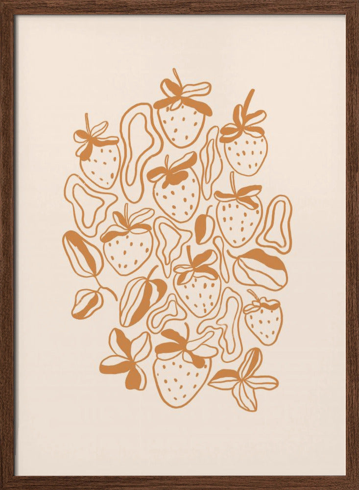 Strawberries - Stretched Canvas, Poster or Fine Art Print I Heart Wall Art