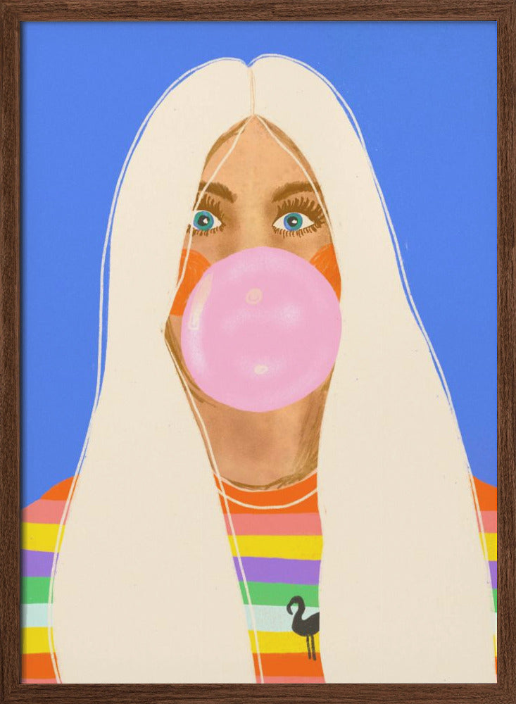 Candy girl - Stretched Canvas, Poster or Fine Art Print I Heart Wall Art