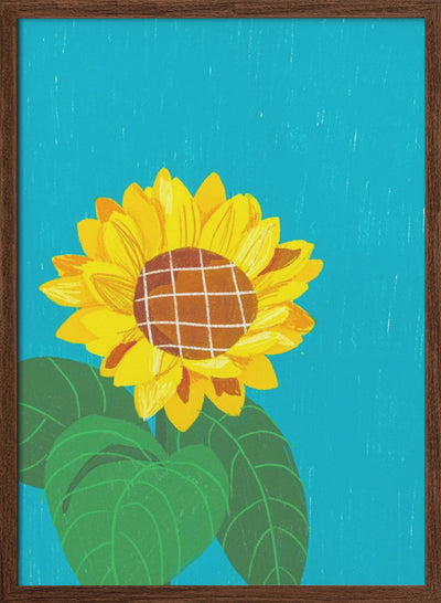 Sunflower - Stretched Canvas, Poster or Fine Art Print I Heart Wall Art