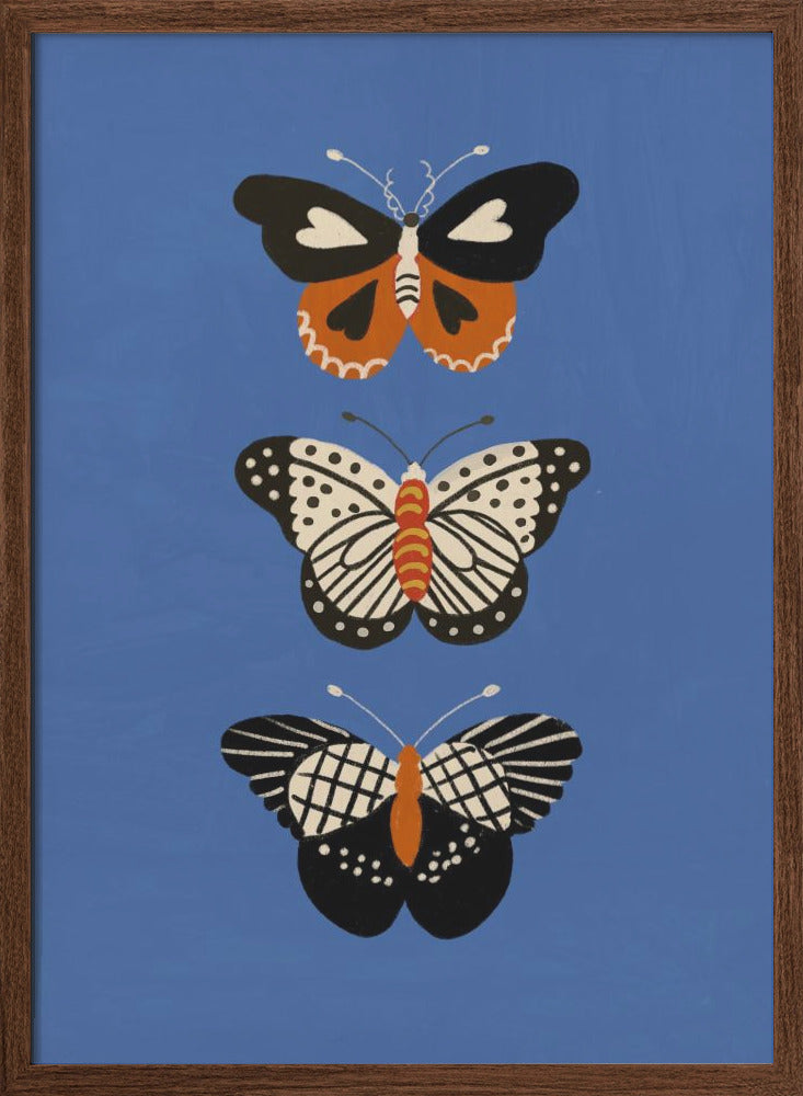 Butterflies II - Stretched Canvas, Poster or Fine Art Print I Heart Wall Art