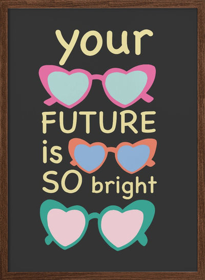 Bright Future Joy - Stretched Canvas, Poster or Fine Art Print I Heart Wall Art