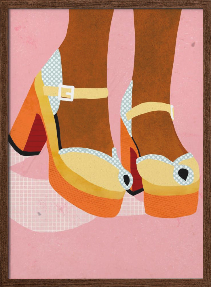 Funky shoes - Stretched Canvas, Poster or Fine Art Print I Heart Wall Art