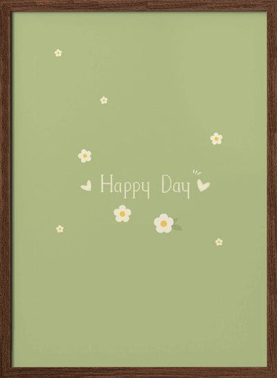 Happy Day - Stretched Canvas, Poster or Fine Art Print I Heart Wall Art