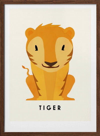 Tiger - Stretched Canvas, Poster or Fine Art Print I Heart Wall Art