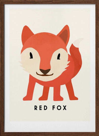 Red Fox - Stretched Canvas, Poster or Fine Art Print I Heart Wall Art