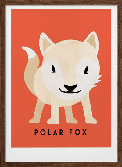 Polar Fox - Stretched Canvas, Poster or Fine Art Print I Heart Wall Art