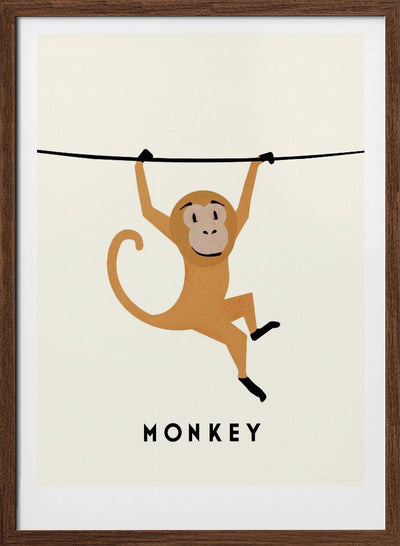 Monkey - Stretched Canvas, Poster or Fine Art Print I Heart Wall Art