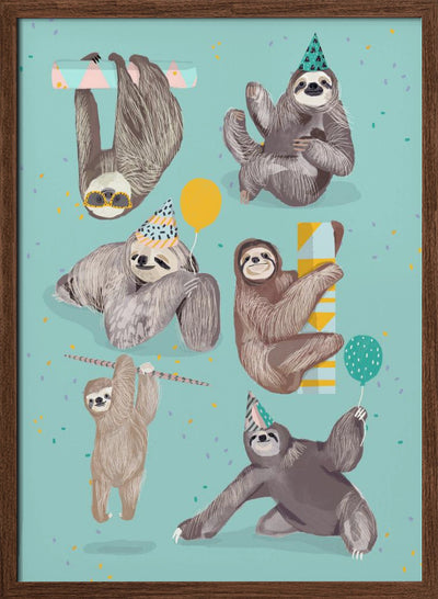 Sloth - Stretched Canvas, Poster or Fine Art Print I Heart Wall Art