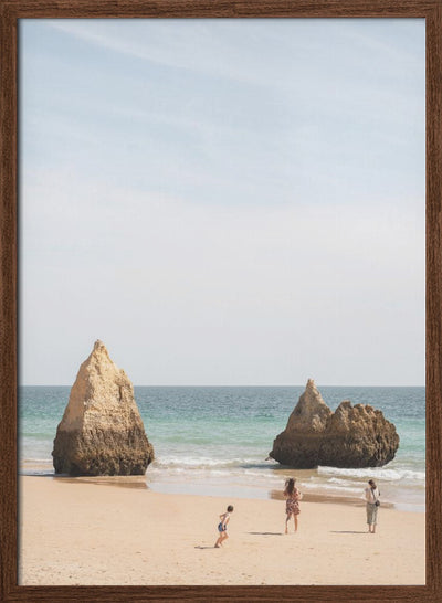 Portugese Beach - Stretched Canvas, Poster or Fine Art Print I Heart Wall Art