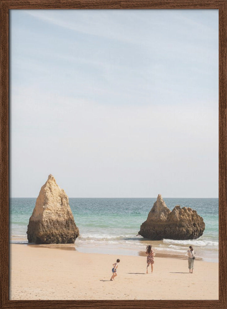 Portugese Beach - Stretched Canvas, Poster or Fine Art Print I Heart Wall Art