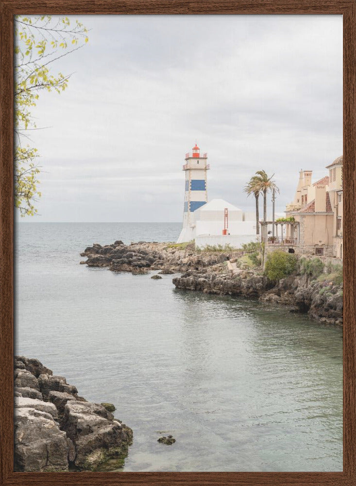 The Cascais Lighthouse - Stretched Canvas, Poster or Fine Art Print I Heart Wall Art