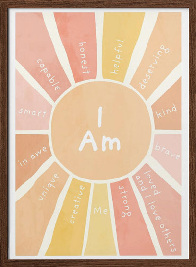 Sun Affirmations - Stretched Canvas, Poster or Fine Art Print I Heart Wall Art