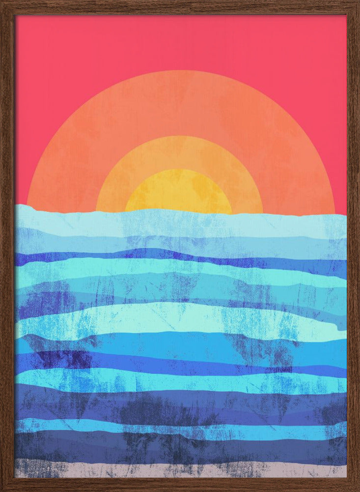 The Seas Sun - Stretched Canvas, Poster or Fine Art Print I Heart Wall Art