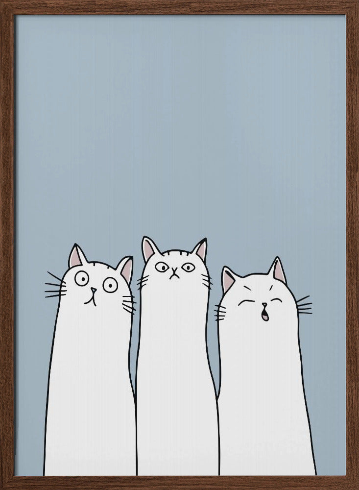 The Cats - Stretched Canvas, Poster or Fine Art Print I Heart Wall Art