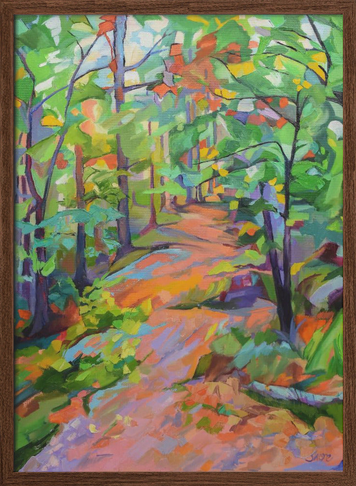 Forest Walk - Stretched Canvas, Poster or Fine Art Print I Heart Wall Art