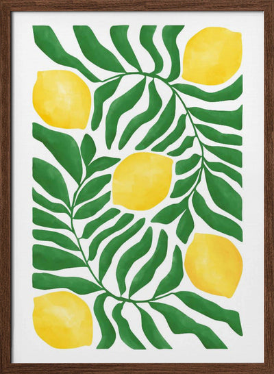 Lemon Grove Vibes - Stretched Canvas, Poster or Fine Art Print I Heart Wall Art