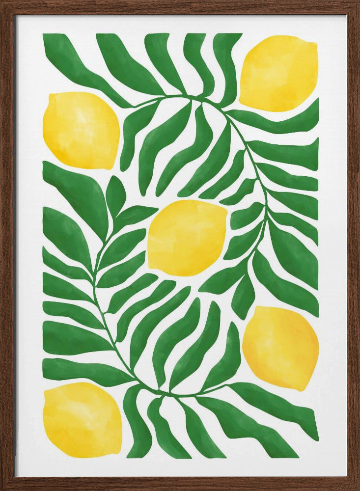 Lemon Grove Vibes - Stretched Canvas, Poster or Fine Art Print I Heart Wall Art