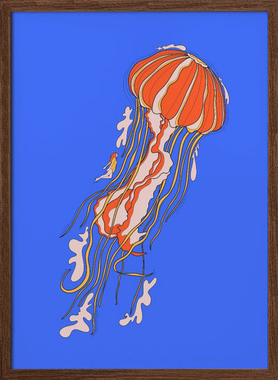 The Giant Jellyfish - Stretched Canvas, Poster or Fine Art Print I Heart Wall Art