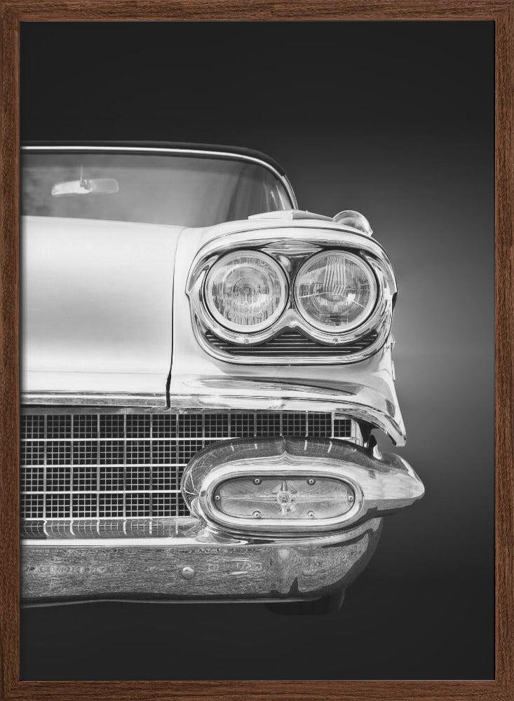 American classic car Bonneville 1958 Convertible - Stretched Canvas, Poster or Fine Art Print I Heart Wall Art