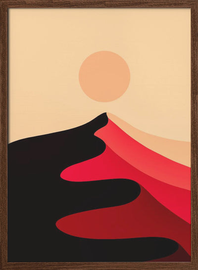 Red Sand Peak - Stretched Canvas, Poster or Fine Art Print I Heart Wall Art