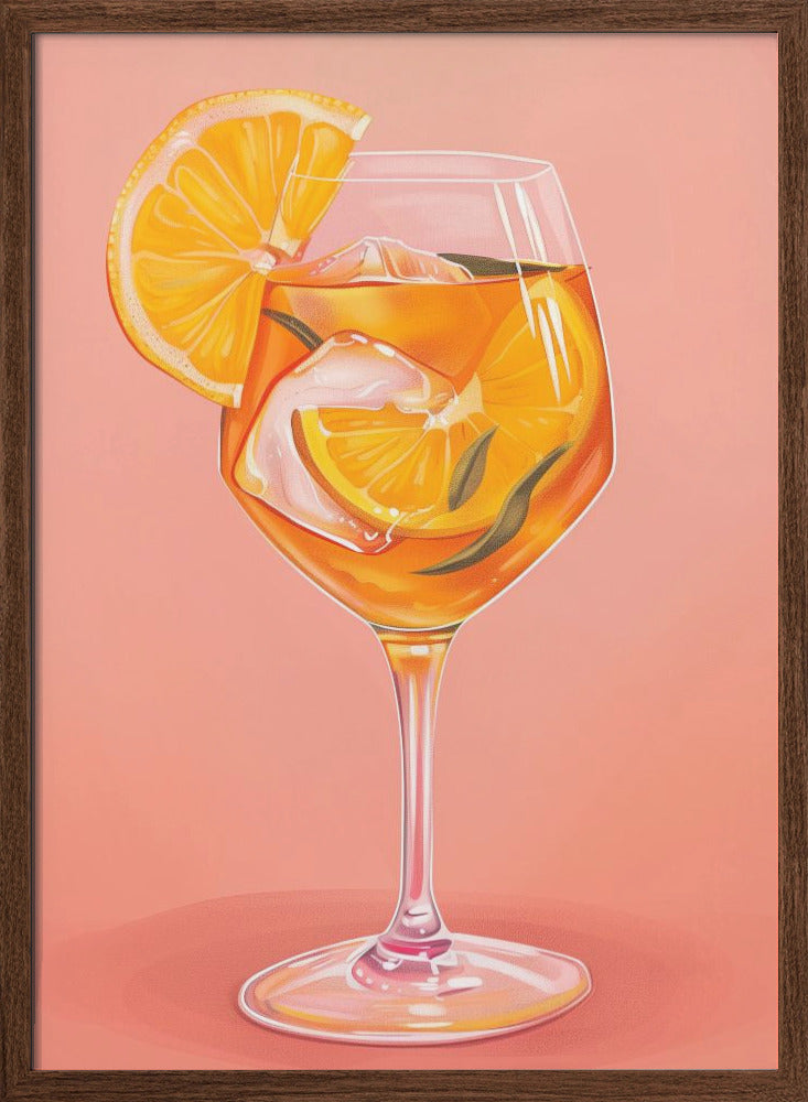 Aperol Spritz - Jolly and Dash - Stretched Canvas, Poster or Fine Art Print I Heart Wall Art