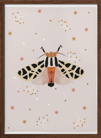 Mexican Tiger Moth - Stretched Canvas, Poster or Fine Art Print I Heart Wall Art