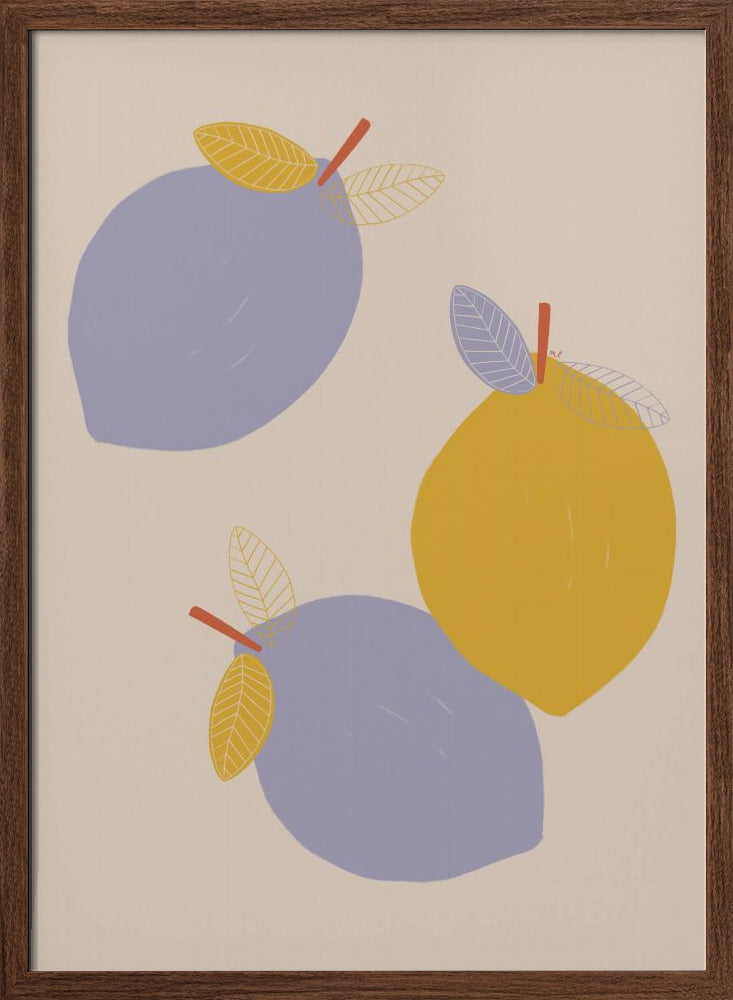 Lemons - Stretched Canvas, Poster or Fine Art Print I Heart Wall Art