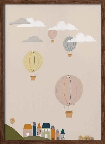 Hot Air Balloons - Stretched Canvas, Poster or Fine Art Print I Heart Wall Art