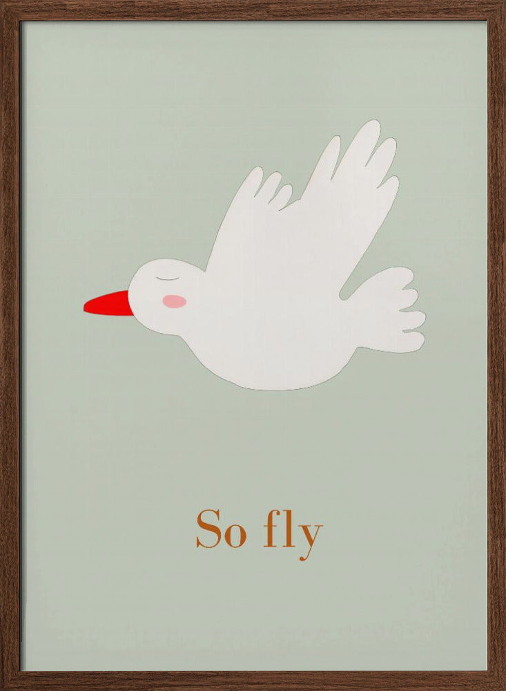 So Fly - Stretched Canvas, Poster or Fine Art Print I Heart Wall Art