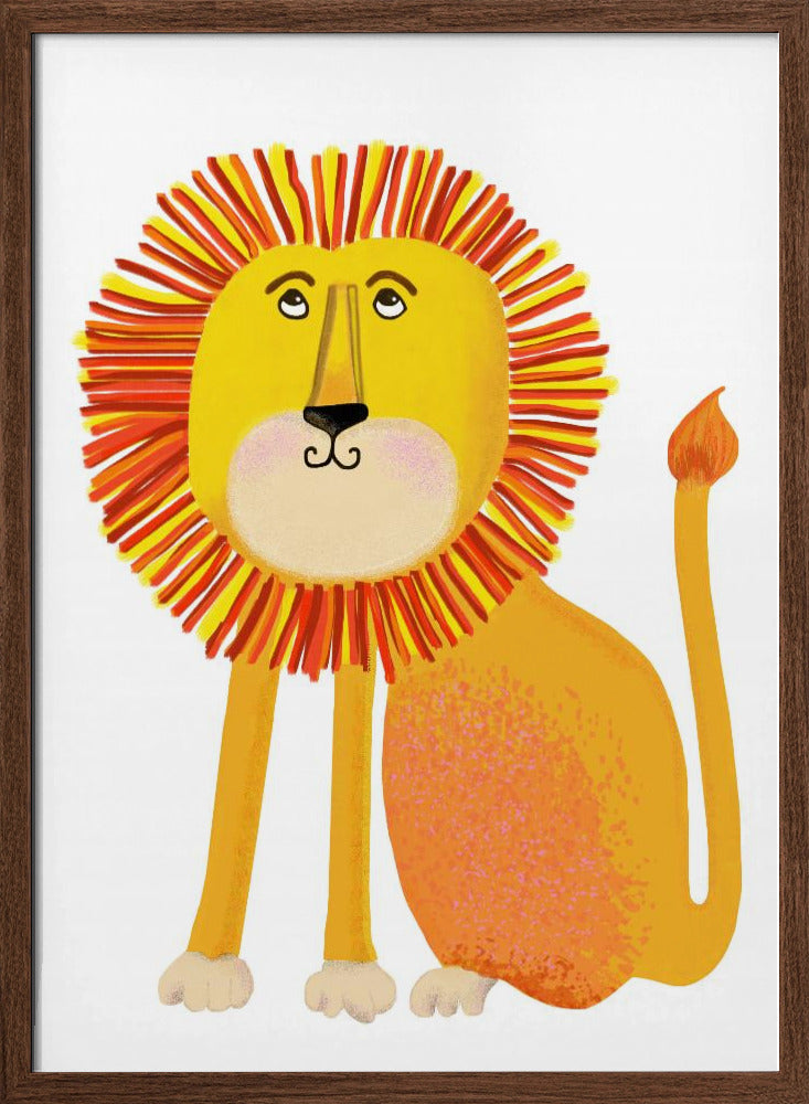 Lion - Stretched Canvas, Poster or Fine Art Print I Heart Wall Art