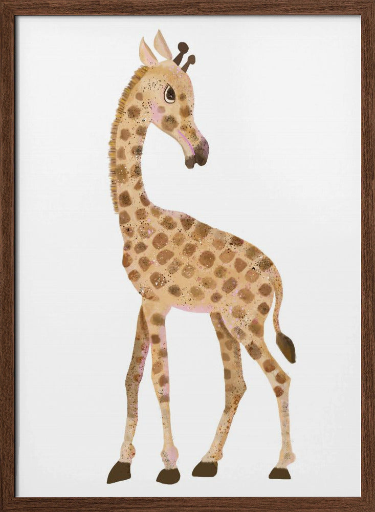 Giraffe - Stretched Canvas, Poster or Fine Art Print I Heart Wall Art