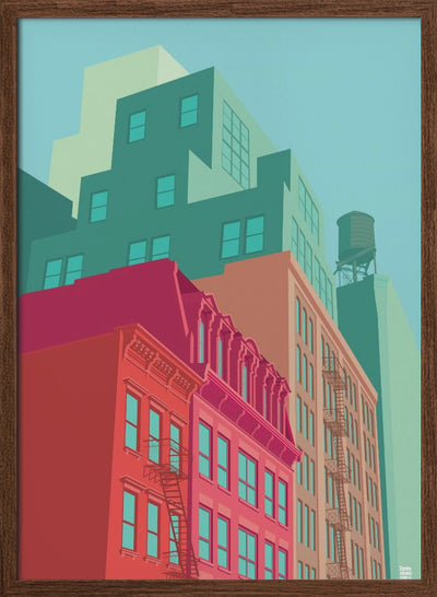 New York Mulberrystreet - Stretched Canvas, Poster or Fine Art Print I Heart Wall Art