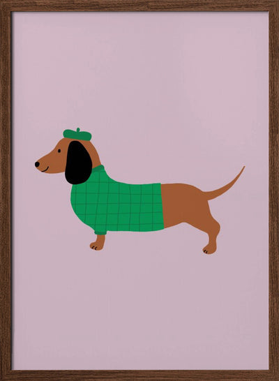 Dachshund - Stretched Canvas, Poster or Fine Art Print I Heart Wall Art