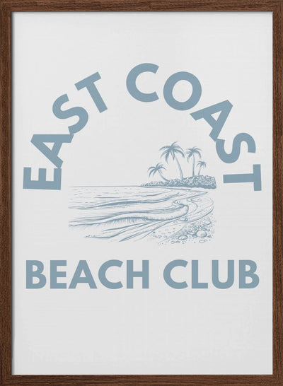 East Coast Beach Club - Stretched Canvas, Poster or Fine Art Print I Heart Wall Art