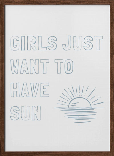 Girls Just - Stretched Canvas, Poster or Fine Art Print I Heart Wall Art