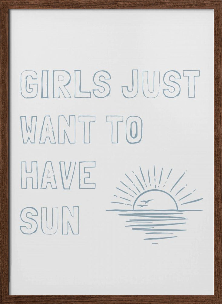 Girls Just - Stretched Canvas, Poster or Fine Art Print I Heart Wall Art