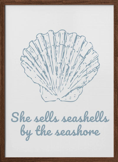 She Sells Seashells - Stretched Canvas, Poster or Fine Art Print I Heart Wall Art