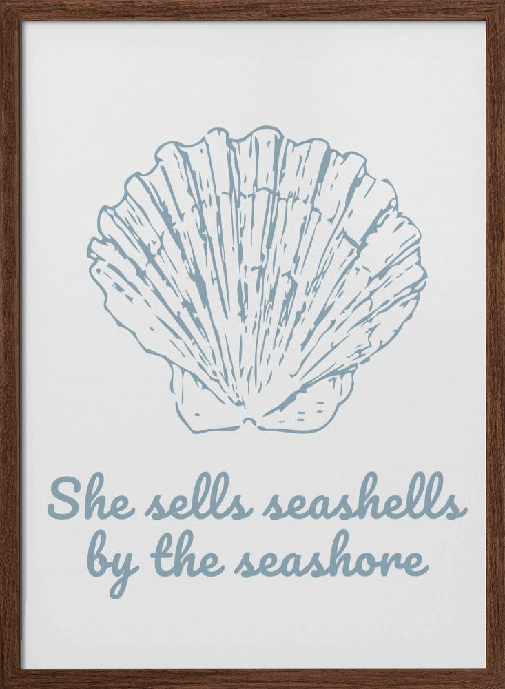 She Sells Seashells - Stretched Canvas, Poster or Fine Art Print I Heart Wall Art